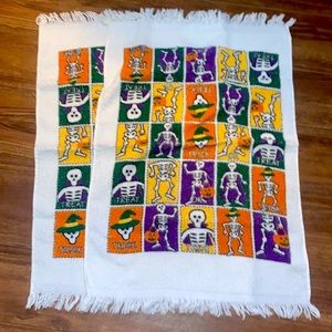 Halloween Skull Dish Towels